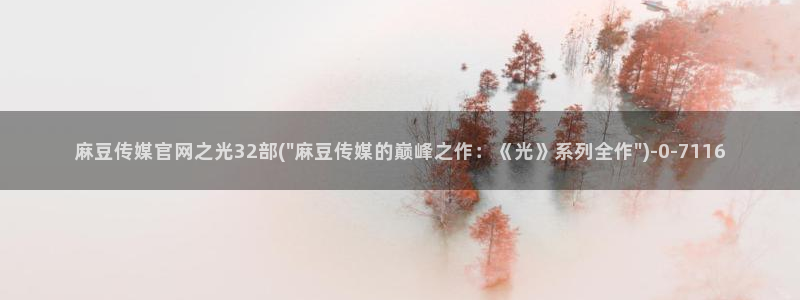 麻豆视频更新页面：麻豆传媒官网之光32部(\